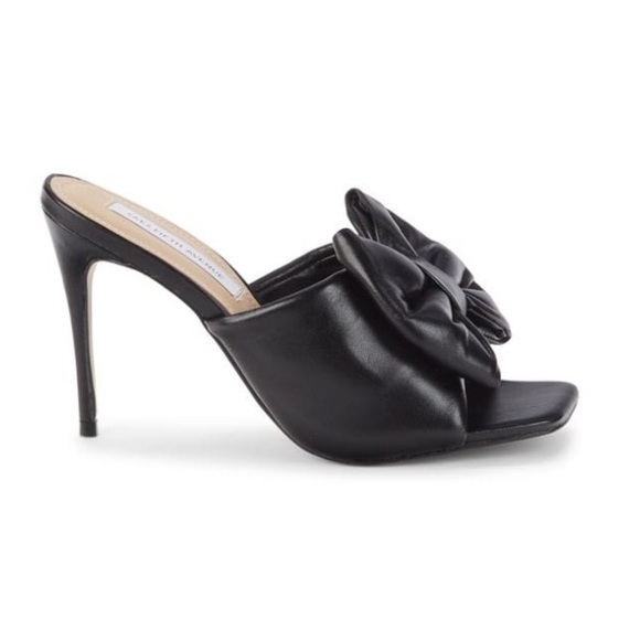 Saks Fifth Avenue Shoes - SAKS FIFTH AVENUE Bow Leather Mules